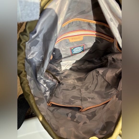 MZ Wallace Large Olive Bleeker Rucksack Backpack EUC Super Cool Versatile Bag!😎 - Picture 5 of 13